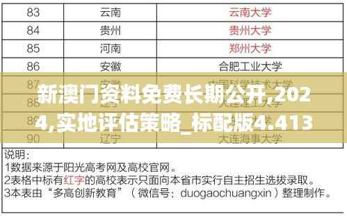 新澳门资料免费长期公开,2024,实地评估策略_标配版4.413